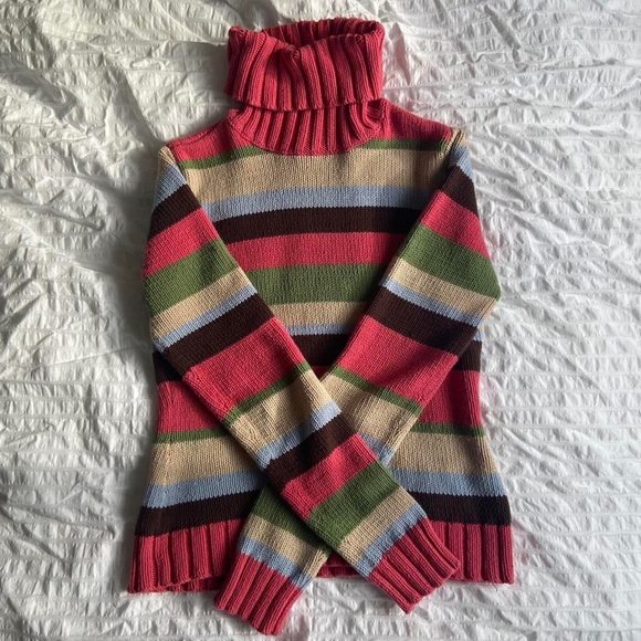 Jacob Connexion Striped Turtleneck Sweater - Picture 1 of 4